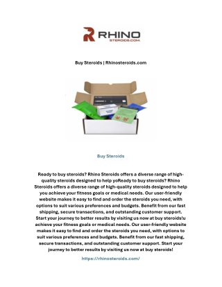 Buy Steroids | Rhinosteroids.com