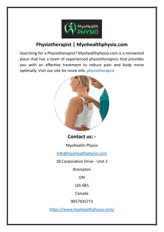 physiotherapist