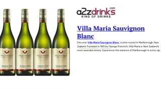Villa Maria Sauvignon Blanc – Premium Marlborough Wine with Tropical Flavors