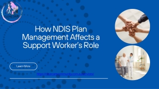How NDIS Plan Management Affects a Support Worker’s Role