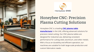CNC Plasma Table Manufacturers in UAE | Honeybee-CNC