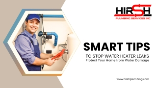 Smart tips to stop water heater leaks