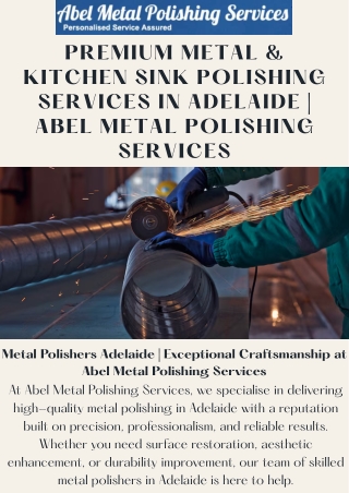 Trusted Metal Polishers Adelaide – Expert Kitchen Sink Polishing Services
