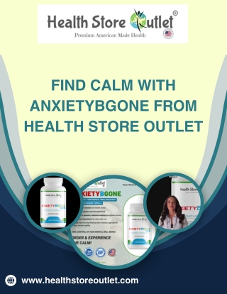 Find Calm with AnxietyBGone from Health Store Outlet