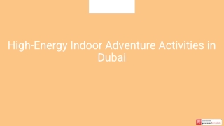 Best Indoor Adventure Park in Dubai – Air Maniax