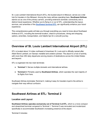 southwest terminal stl
