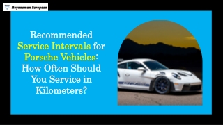 Recommended Service Intervals for Porsche Vehicles How Often Should You Service in Kilometers