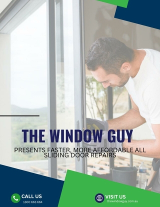 The Window Guy Announces Faster, More Affordable All Sliding Door Repairs