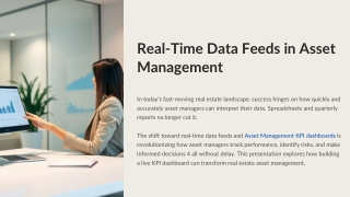 Real-Time Data Feeds in Asset Management