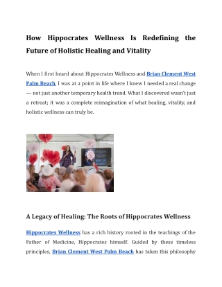 How Hippocrates Wellness Is Redefining the Future of Holistic Healing and Vitality (1)