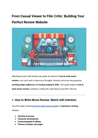 How to Write a Movie Review: A Step-by-Step Guide for Aspiring Critics