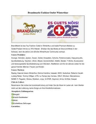 Fashion Outlet Winterthur