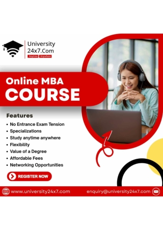 Enhance Your Career with Online MBA Course from India's Top Recognized Universit