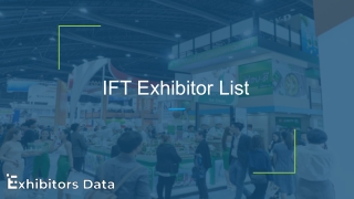 IFT Exhibitor List