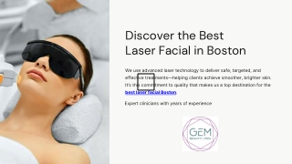 Discover the Best Laser Facial in Boston