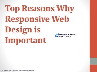 Top Reasons Why Responsive Web Design is Important