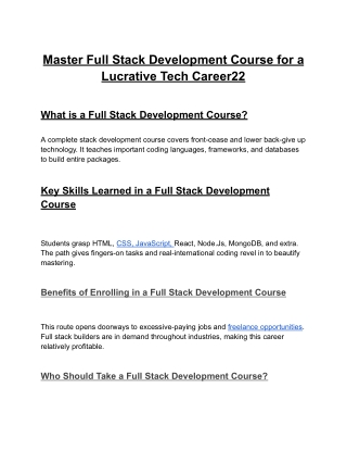 Master Full Stack Development Course for a Lucrative Tech Career (1)