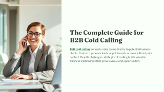 The Complete Guide for B2B Cold Calling