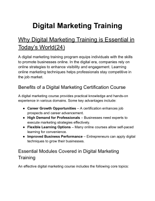 Digital Marketing Training_ Learn Skills for Online Success