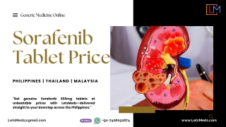 Sorafenib 200 mg Tablet Cost Online Philippines Manila