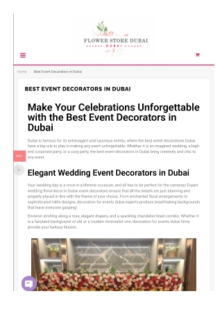 Luxury Wedding Decorations in Dubai – Elegance Tailored to Your Dream Day
