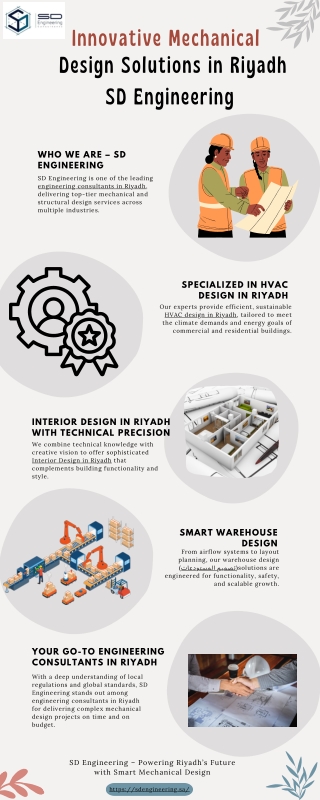 Innovative Mechanical  Design Solutions in Riyadh  SD Engineering