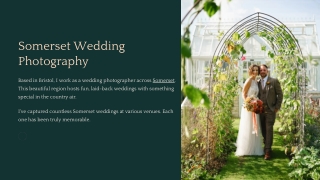 Somerset Wedding Photographers – Candid & Elegant Memories