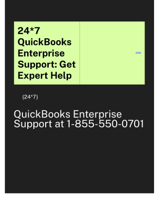 24*7 QuickBooks  Enterprise Support_ Get Expert Help