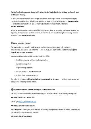 Inside the Dabba Trading Market: The Parallel Ecosystem Reshaping Finance