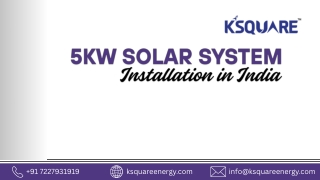 5kW Solar System in India – Cost, Benefits & Subsidy 2025