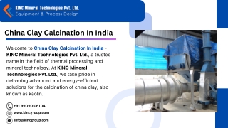 China Clay Calcination In India