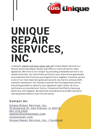 Unique Repair Services, Inc.