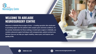 Spine Surgeon Adelaide