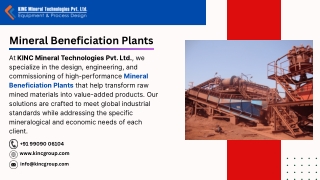 Mineral Beneficiation Plants
