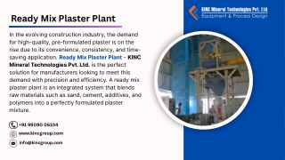 Ready Mix Plaster Plant