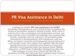 PR Visa Assistance in Delhi