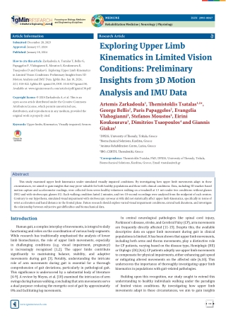 Preliminary Insights from 3D Motion Analysis and IMU Data