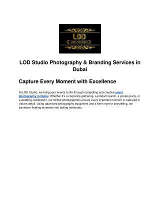 Expert Event Photographer Dubai