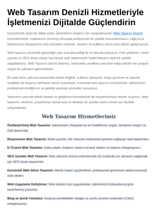 Web Tasarim Denizli ventiajans.com