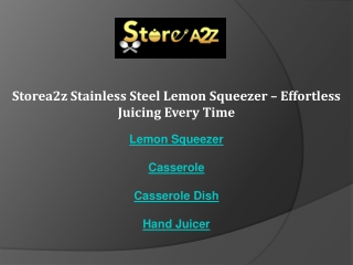 Storea2z Stainless Steel Lemon Squeezer Effortless Juicing Every Time