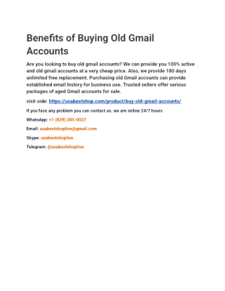 Best_ place to buy old Gmail accounts in_ USA
