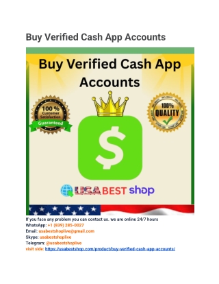 Best_ Place To Buy Verified Cash App Accounts In_ USA