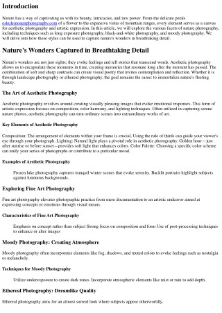 Nature’s Wonders Captured in Breathtaking Detail