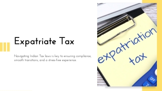 Expatriate tax