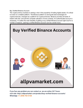 Top 5 Sites To Buy Verified Binance Account 100% KYC ...