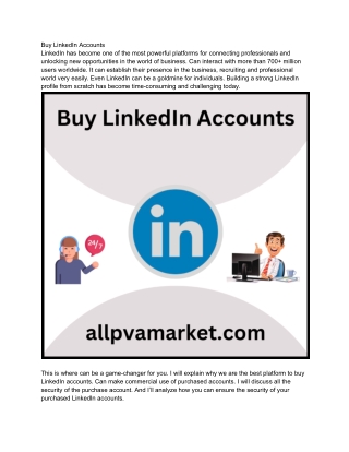 How to Buy LinkedIn Accounts(And Why It's Not the Best ...