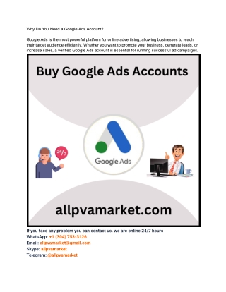 Where can I buy Google AdWords accounts_