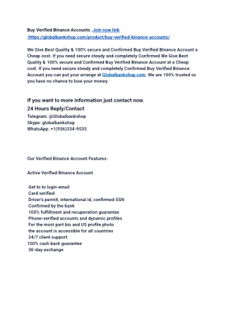 Quote by 3 Top 5 Best Website To Buy Verified Binance ... (4)