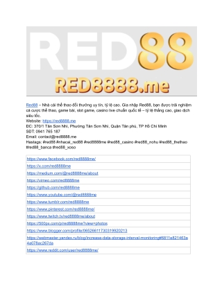 Red88 - Sàn Cá Cược Thể Thao Hấp Dẫn Nhất Hành Tinh