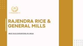 Trusted Rice Mills in Haryana | Rajendra Rice & General Mills